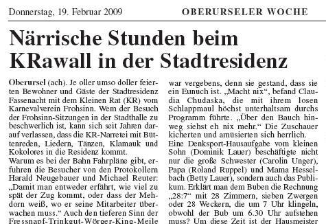 Oberurseler Woche vom 19.2.09