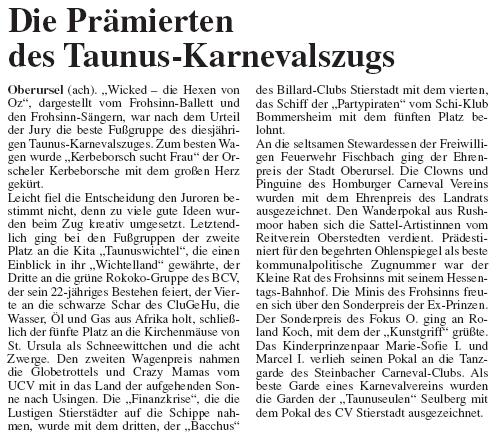 Oberurseler Woche vom 26.02.2009