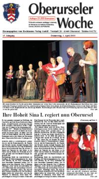 Oberurseler Woche  vom 01.04.10
