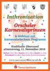 Plakat der Prinzenintronisation