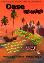  Plakat der Hausparty "Oase" 2011
