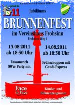 Plakat des Frohsinn-Brunnenfest 2011