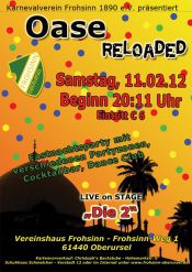 Plakat der Hausparty "Oase" 2011 Plakat der Hausparty "Oase" 2011